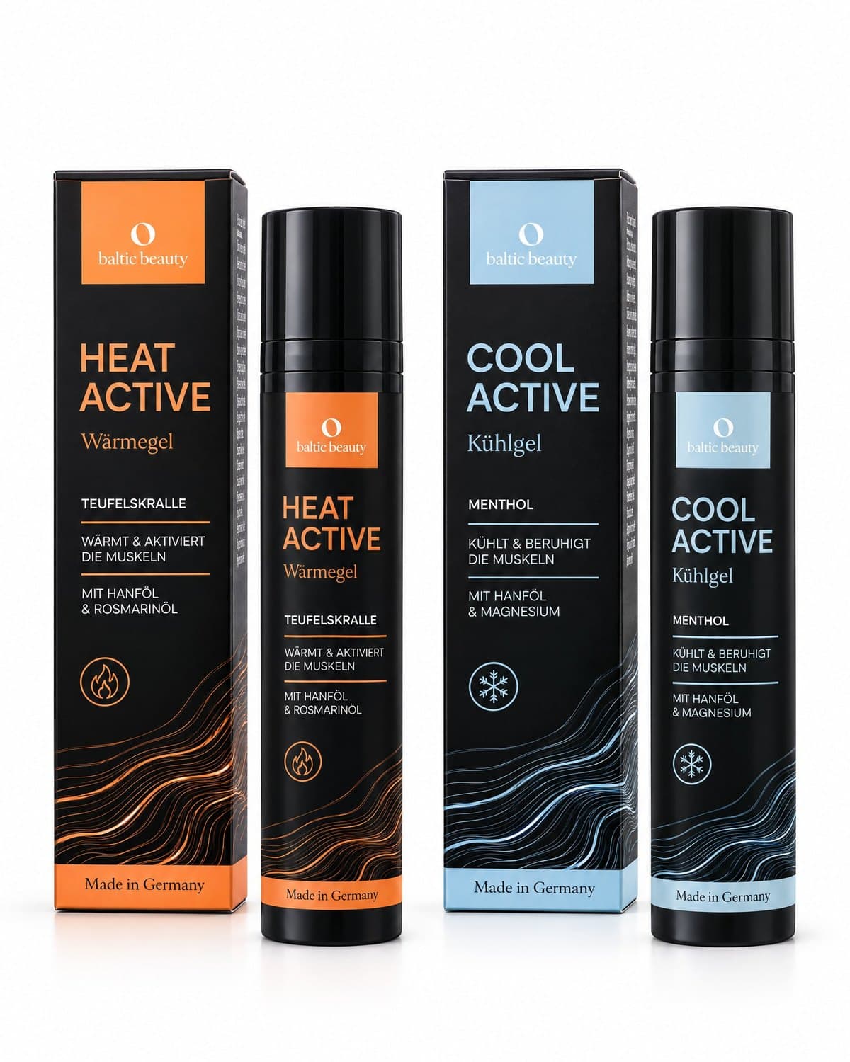 HEAT ACTIVE und COOL ACTIVE – Spender mit Schachteln