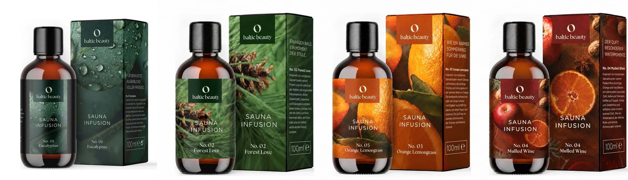 Sauna Infusion – alle vier Düfte